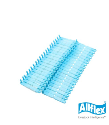 Caravana Tip Tag Azul Lisa - Allflex - 100 Unidades