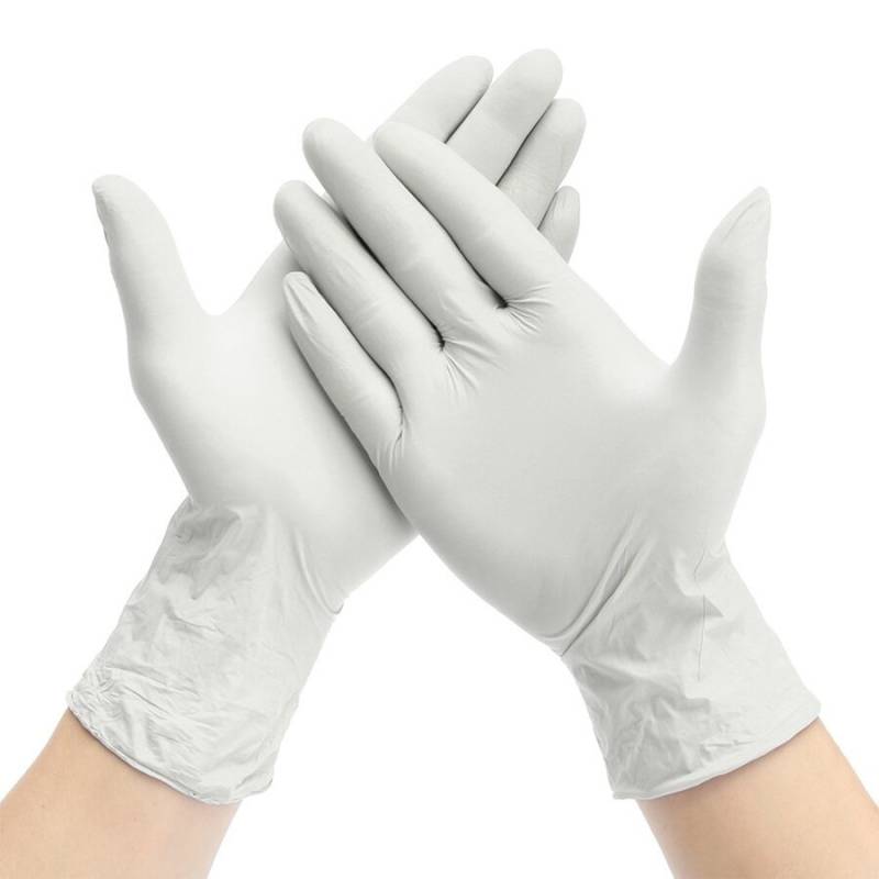 Guantes De Latex  Blancos X 100 Unid. - Euromix