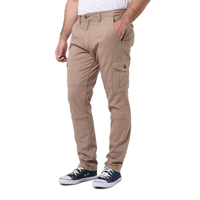 Pantalon Cargo Hombre Beige Elastizado - Pampero