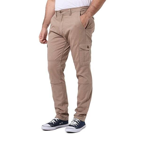 Pantalon Cargo Hombre Beige Elastizado - Pampero