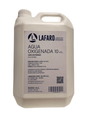 Agua Oxigenada 5 Lt - Lafaro
