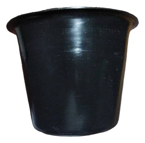 Balde Plastico Para Guachera Negro - San Miguel