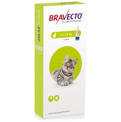 Pipeta Bravecto Gatos 1,2A2,8Kg -Msd