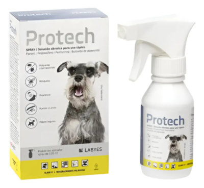 Protech Con Fipronil 100Ml Antipulgas Perro - Labyes