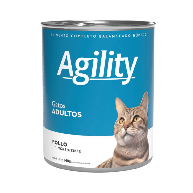 Alimento Húmedo Gato Adulto Sabor Pollo 340Grs - Agility