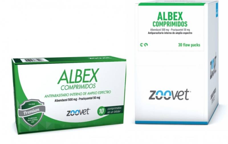 Albex Antiparasitario Mascotas X 10 Comprimidos - Zoovet