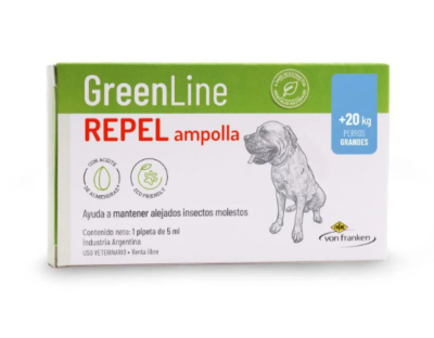 Greenline Ampolla Repelente De Insectos Mas De 20Kg Perro