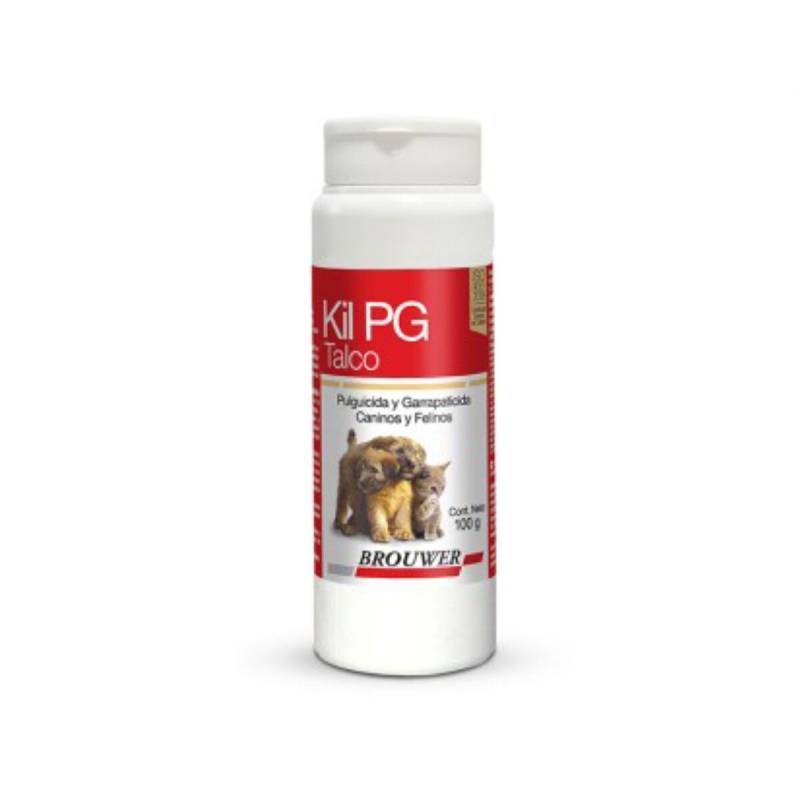 Kil Pg Talco 100Gr Perro Gato Pulguicida - Brouwer