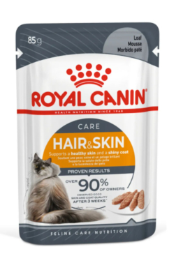 12 Sobres Alimento Hair & Skin Gato 85Gr - Royal Canin