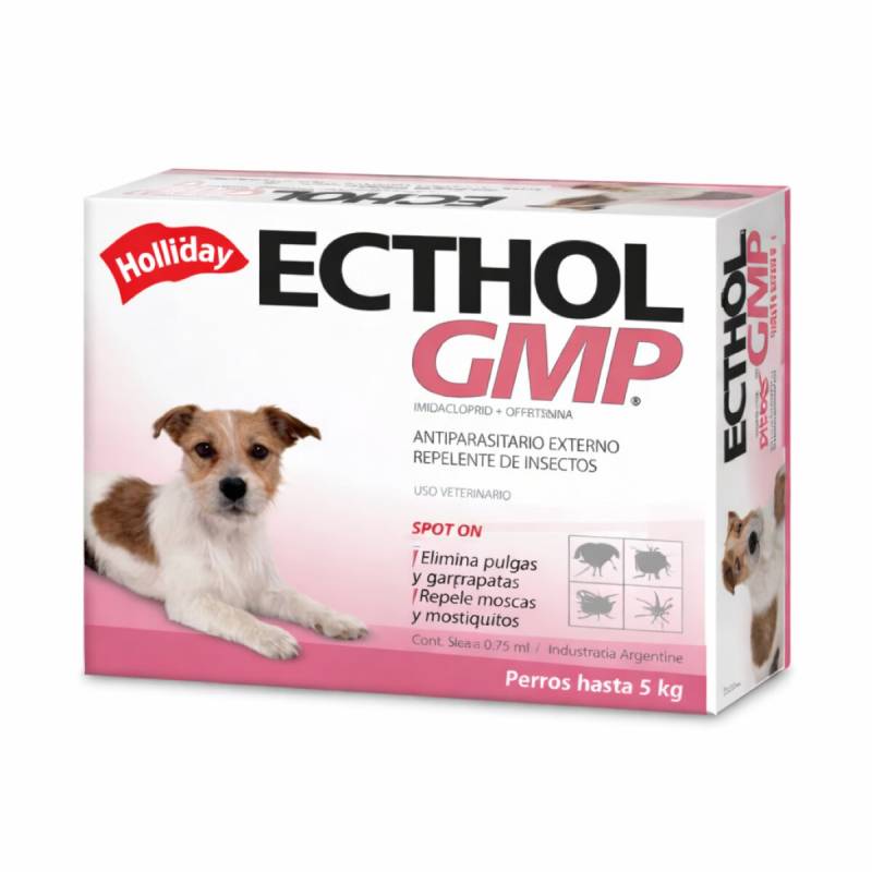 Pipeta Ecthol Gmp Perro Hasta 5Kg - Holliday