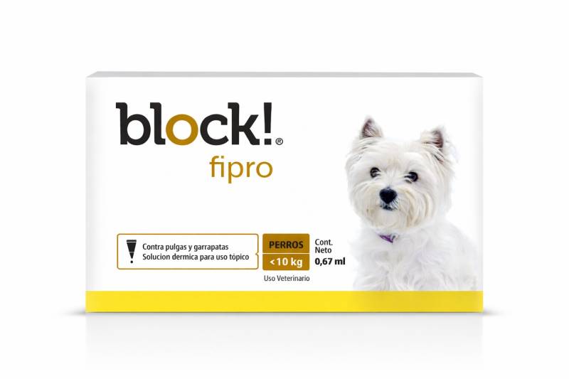 Pipeta Block! Fipro S Perro 1 A 10Kg - John Martin
