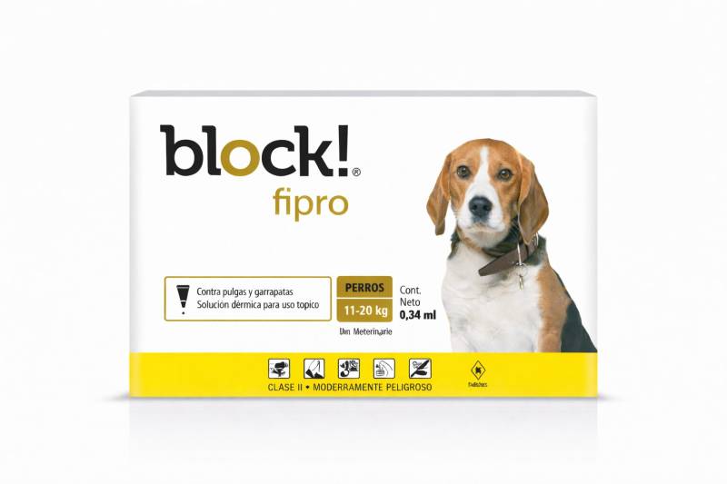 Pipeta Block! Fipro M Perro 11 A 20Kg - John Martin