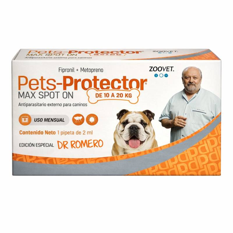 Pipeta Pets Protector Max Spoton 10A20Kg - Zoovet
