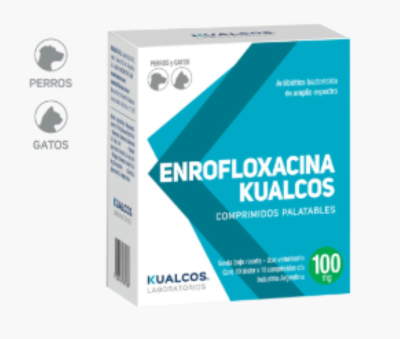 Enrofloxacina 100Mg X Blister (10 Comp)  - Kualcos