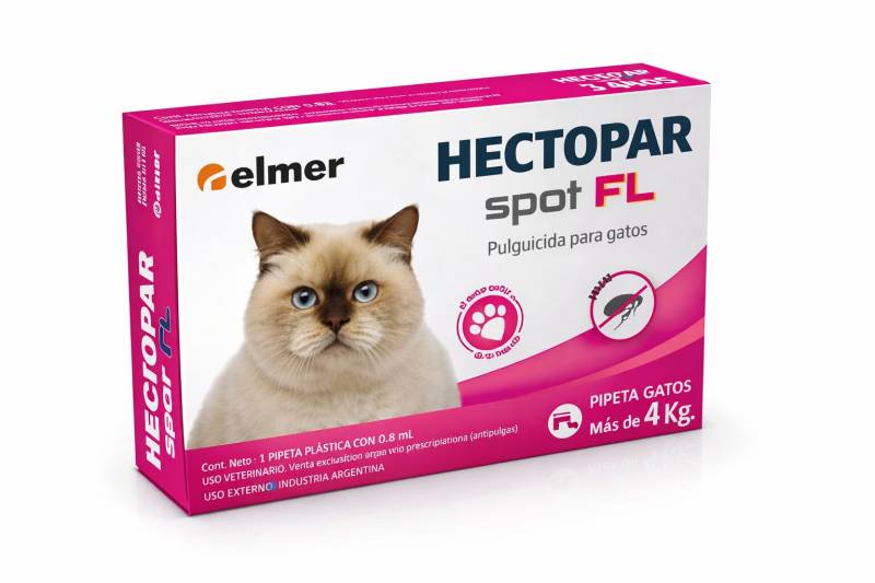 Pipeta Pulguicida Gatos Mas De 4Kg Hectopar - Elmer