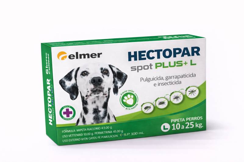 Pipeta Pulguicida Perro 10 A 25 Kg Hectopar - Elmer