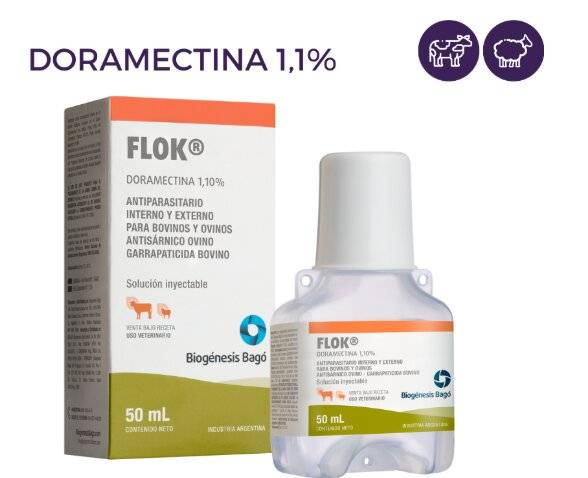 Flok Doramectina 1.1% 50Ml - Biogenesis Bago