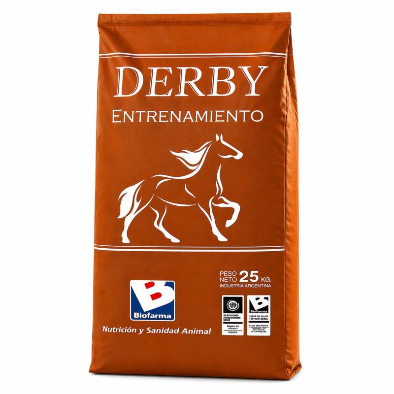 Derby Entrenamiento Alimento Completo Equino 25Kg-Biofarma