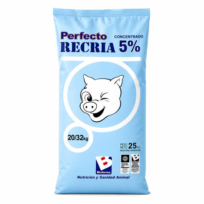 Perfecto Recria Concentrado 5% 25Kg Fase 4 - Biofarma