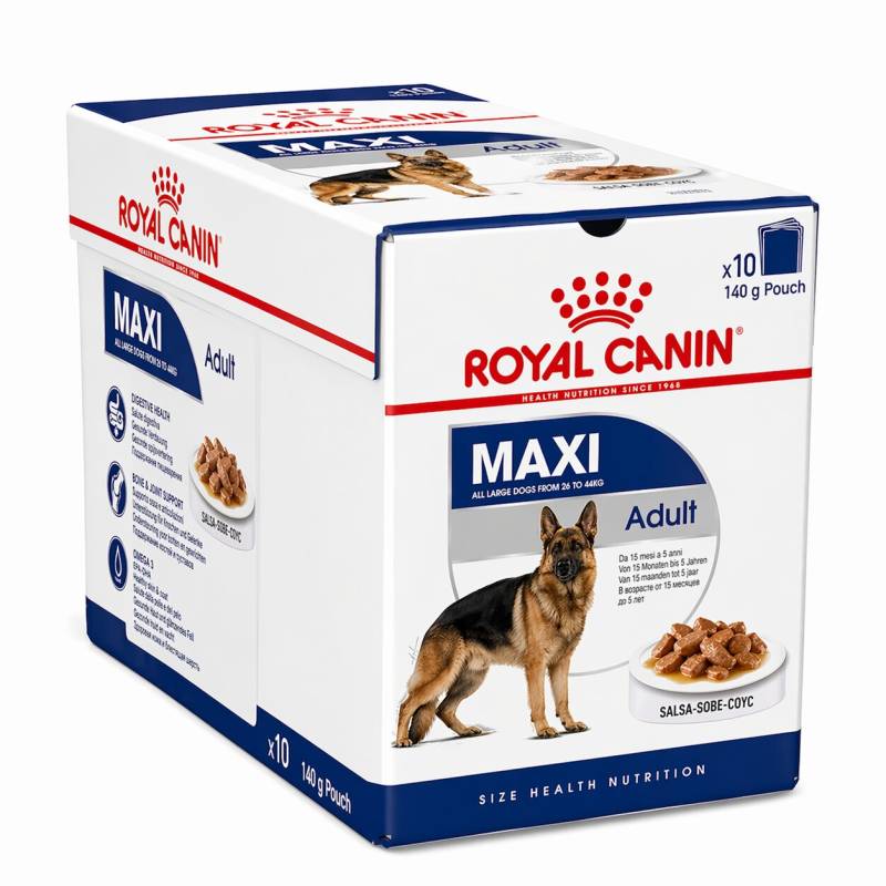 Alimento Perro Royal Canin Maxi Adult X10 Pouch 140Gr
