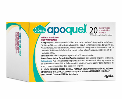 Apoquel Masticable 5,4Mg X 20 Comprimidos - Zoetis