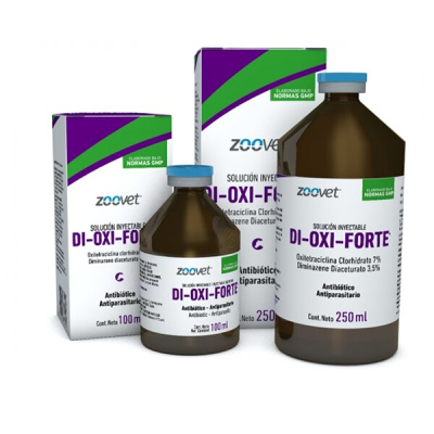 Di Oxi Forte X 100 Ml Antibiótico De Amplio Espectro - Hemoparasiticida- Zoovet