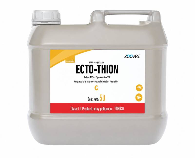 Ecto Thion X 5 L - Antiparasitario Externo - Piretroide - Zoovet