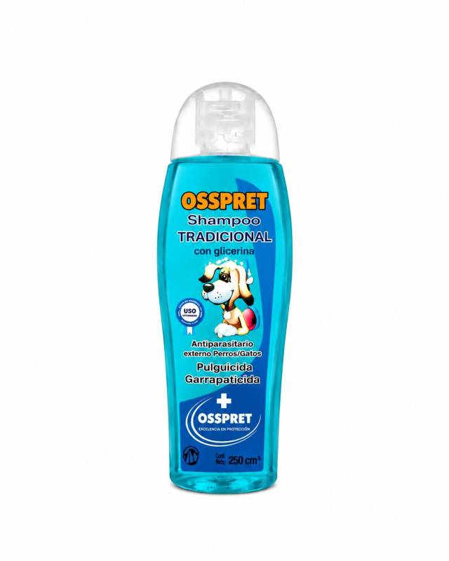 Shampoo Tradicional Pulguicida  250Ml  - Osspret