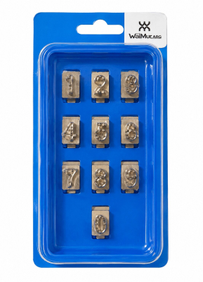 Juego De Numeros P/Pinza De Tatuar 3/8 Compatibles Con Stone - Walmur