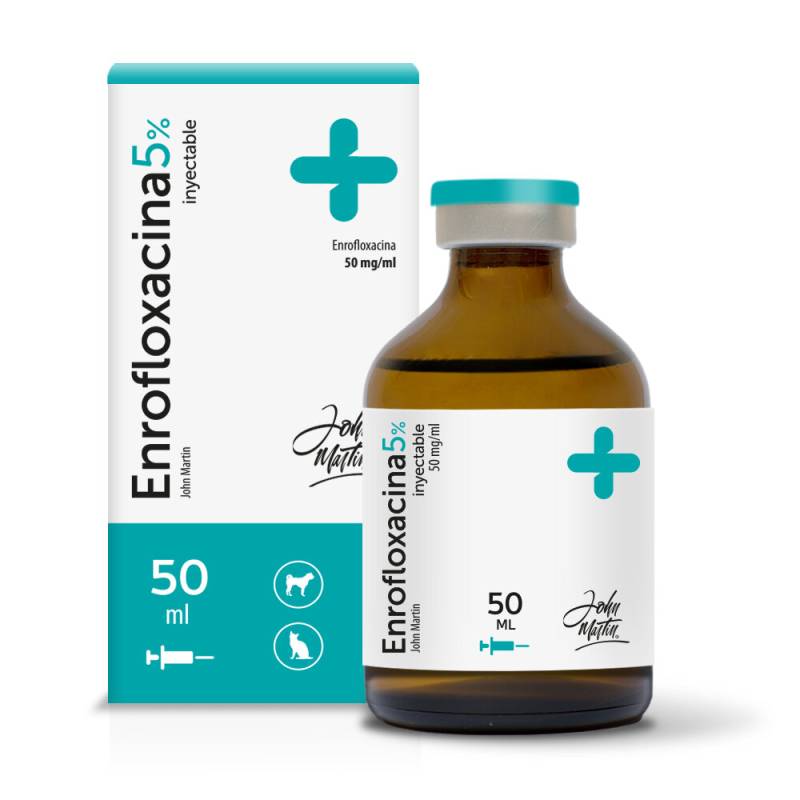 Enrofloxaina  5% Iny. 50Ml - Jhon Martin