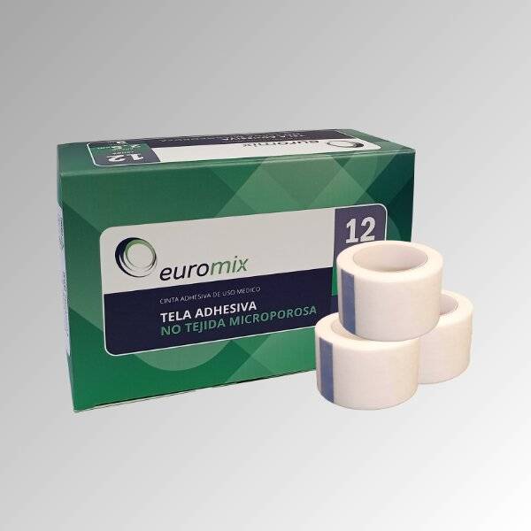 Cinta Tela Microporosa  2.5Cm X 9M X Unid. - Euro Mix