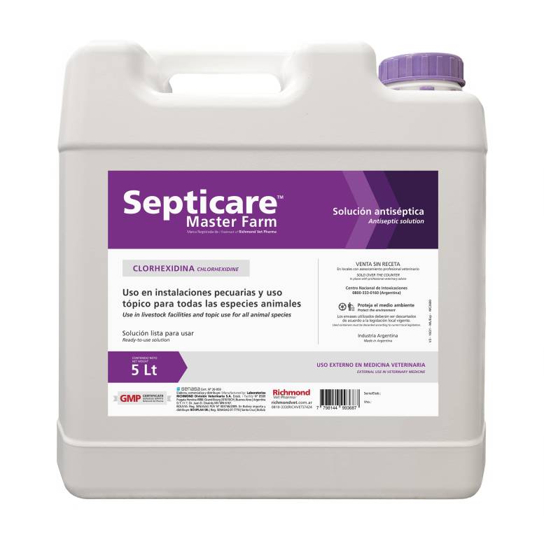 Septicare Master Farm 5 Lts ( Clorhexidina 20%)- Richmond