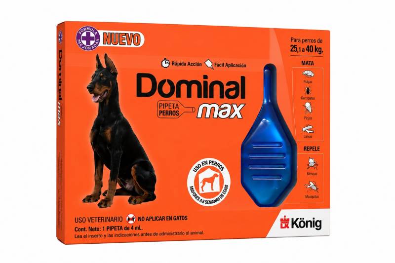 Pipeta Dominal Max Antipulgas Perro 25-40 Kg Konig