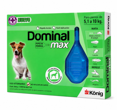 Pipeta Dominal Max Antipulgas Perro 5-10Kg - Konig