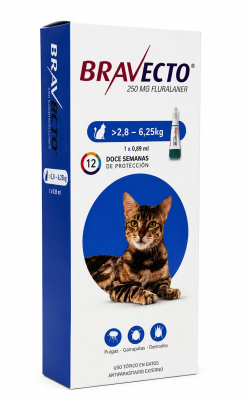 Pipeta Bravecto Gatos 2,8A6,25Kg -Msd