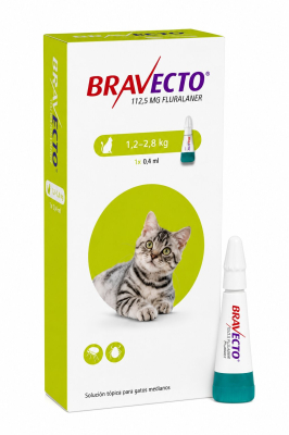 Pipeta Bravecto Gatos 1,2A2,8Kg -Msd
