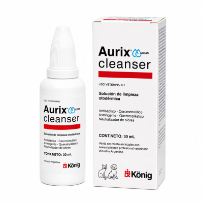 Aurix Cleanser Limpia Oidos Perro Gatox 30Ml - Konig